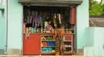 Mujer trabajando en una pequeña tienda